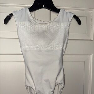 Suffolk white ballet leotard adult small